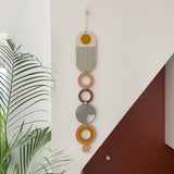 Muted Modern Wall Art - 68cm length 10cm wide.