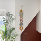 Muted Modern Wall Art - 68cm length 10cm wide.