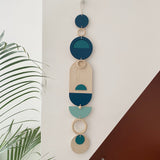 Blue Modern Geometric Wall Art | Minimal Contemporary Decor
