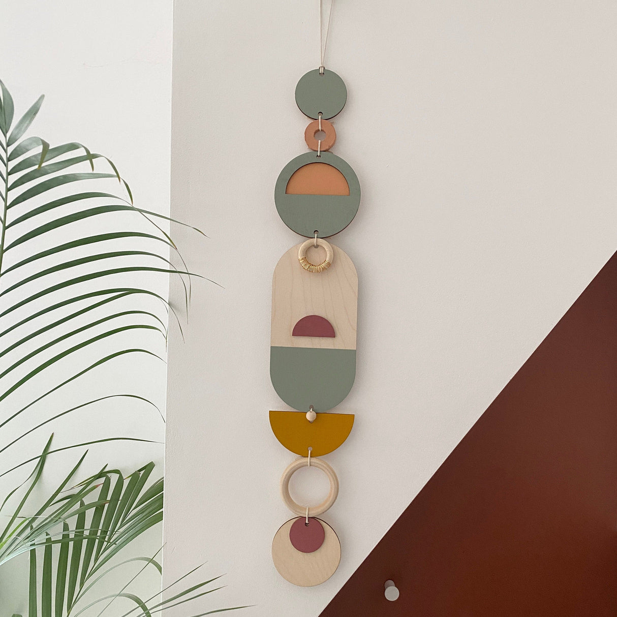 Medium Sunset Modern Art Wood Wall Hanging