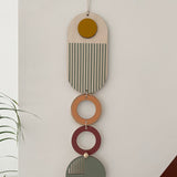 Muted Modern Wall Art - 68cm length 10cm wide.
