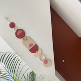Pink Modern Wall Art - 68cm length 10cm wide