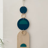 Blue Modern Geometric Wall Art | Minimal Contemporary Decor
