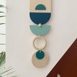 Blue Modern Geometric Wall Art | Minimal Contemporary Decor