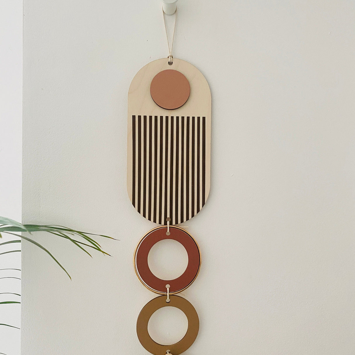 Brown Modern Wall Art - Geometric Earthy Tones Art