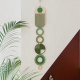 Green Modern Wall Art – Mid Century Wood Wall Hanging Decor