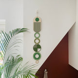 Green Modern Wall Art – Mid Century Wood Wall Hanging Decor