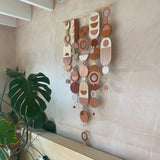 Large Modern Geometric Wall Art | Warm Tones Big Wall Tapestry
