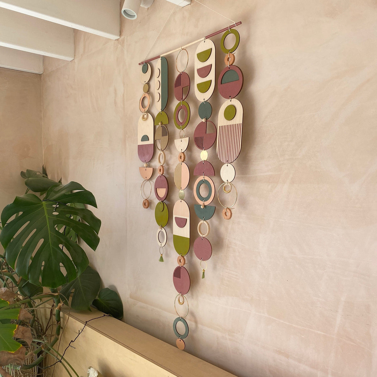 Eccentric Lime Geometric Wall Art