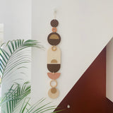 Brown Modern Wall Art - 68cm in length 10cm wide