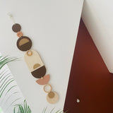 Brown Modern Wall Art - 68cm in length 10cm wide