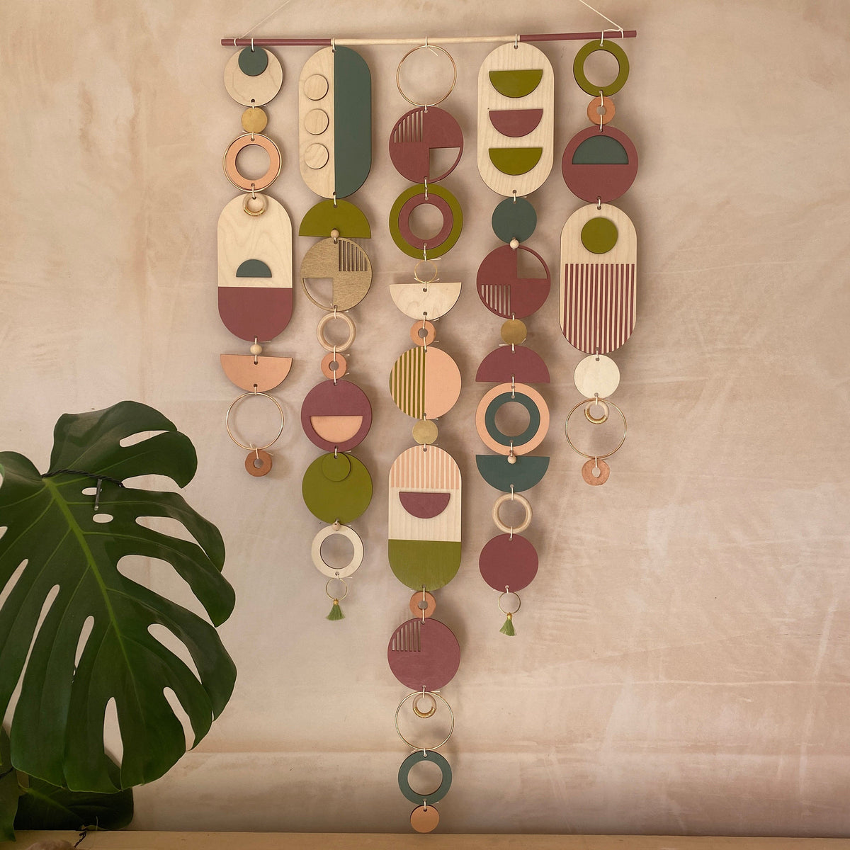 Eccentric Lime Geometric Wall Art