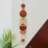 Bauhaus Wall Art – Geometric Warm Wood Décor