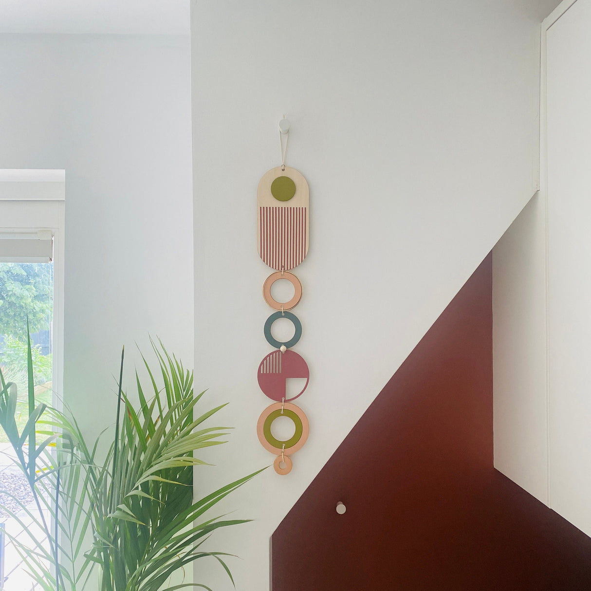 Bright Geometric Wall Art | Colourful Minimalist Centrepiece
