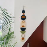 Modern Slim Wood Wall Art – Geometric Artwork Minimal Home Decor