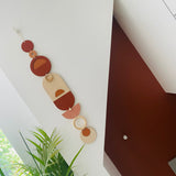 Bauhaus Wall Art – Geometric Warm Wood Décor