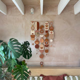 Large Modern Geometric Wall Art | Warm Tones Big Wall Tapestry