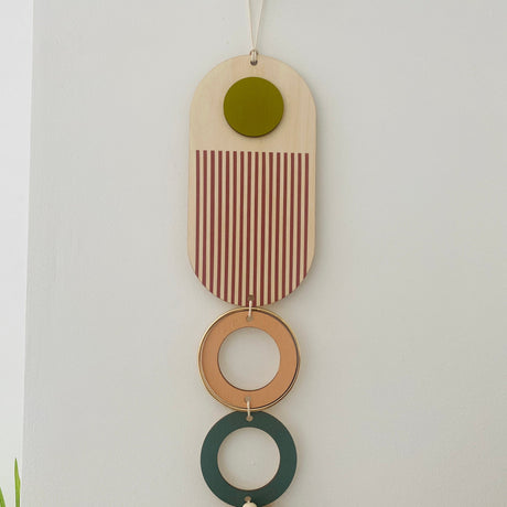 Bright Geometric Wall Art | Colourful Minimalist Centrepiece