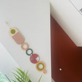 Bright Geometric Wall Art | Colourful Minimalist Centrepiece