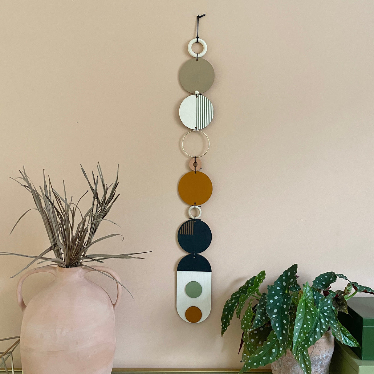 Slim Geometric Wood Wall Art | Modern Centre Piece Tapestry