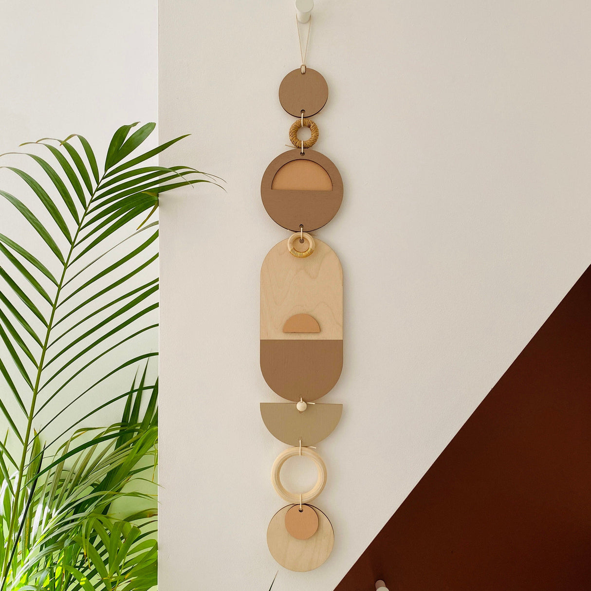 Medium Sunset Modern Art Wood Wall Hanging