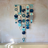 Large Blue Geometric Wall Art | Ocean Centre Piece Tapestry