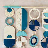 Large Blue Geometric Wall Art | Ocean Centre Piece Tapestry