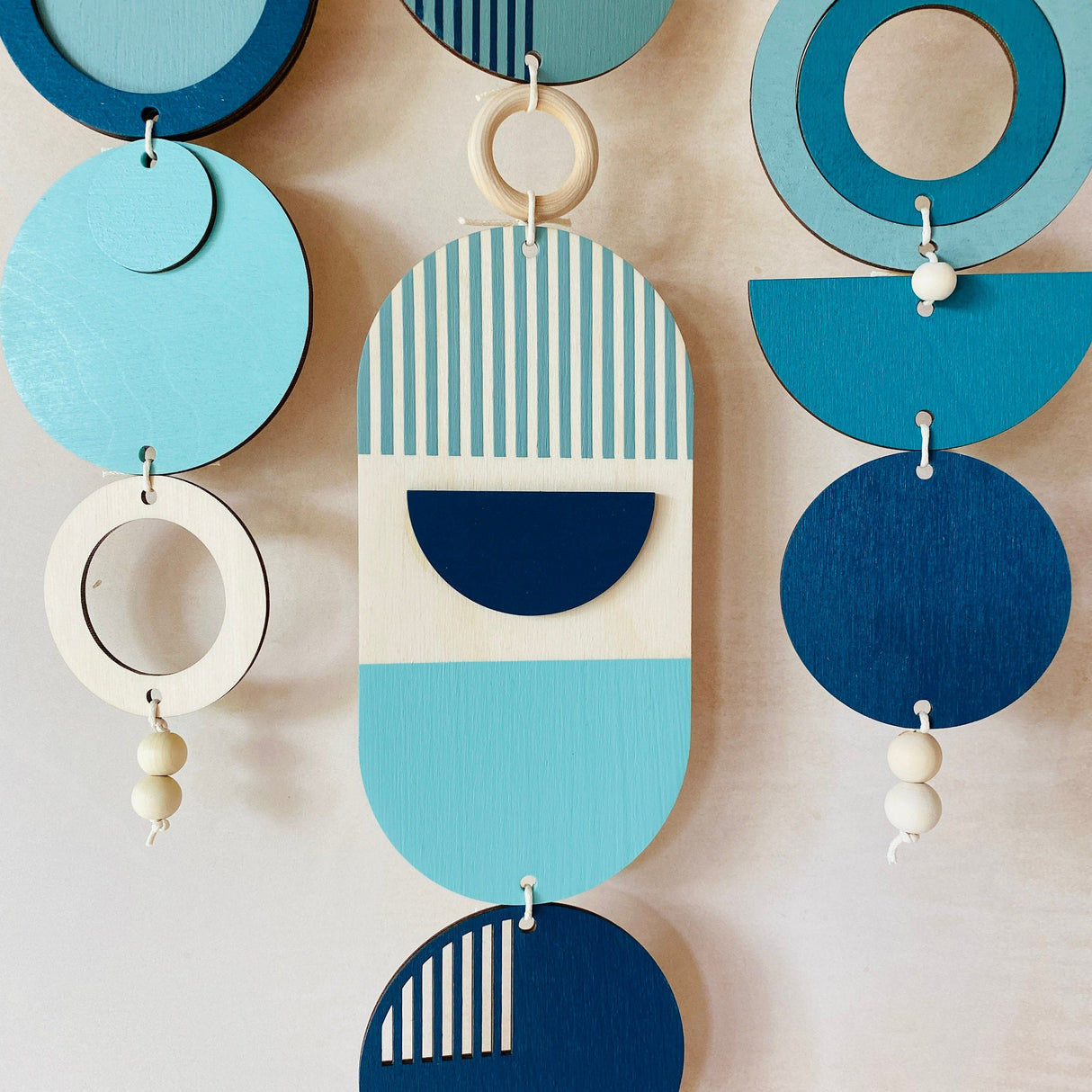 Large Blue Geometric Wall Art | Ocean Centre Piece Tapestry