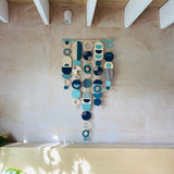 Large Blue Geometric Wall Art | Ocean Centre Piece Tapestry