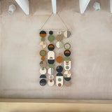 Slim Geometric Wall Art | Modern Centre Piece Wood Tapestry