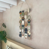 Slim Geometric Wall Art | Modern Centre Piece Wood Tapestry