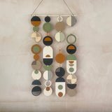 Slim Geometric Wall Art | Modern Centre Piece Wood Tapestry