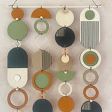 Slim Geometric Wood Wall Art | Minimal Modern Centre‑Piece Tapestry