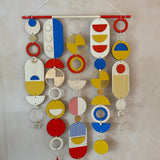 Bright Modern Geometric Wall Art | Colourful Centre Piece Tapestry