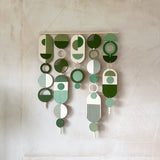 Green Geometric Wall Art | Boho Centrepiece Tapestry Decor