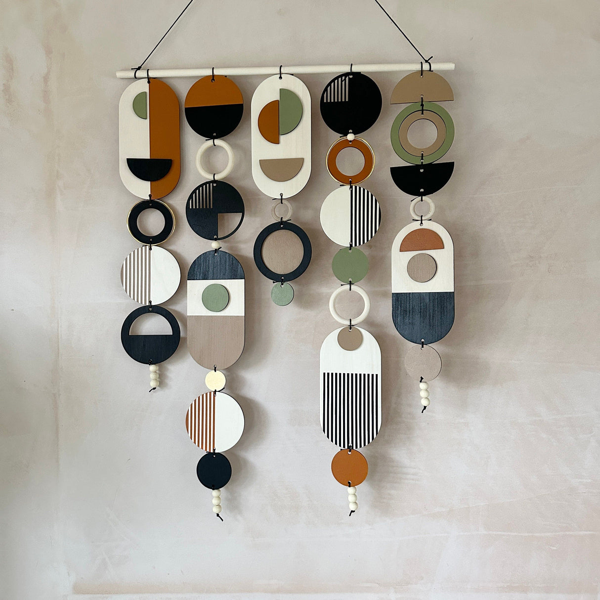 Original Geometric Wall Art | Mid‑Century Centre Piece Tapestry