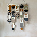 Original Geometric Wall Art | Mid‑Century Centre Piece Tapestry