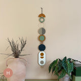 Slim Geometric Wood Wall Art | Modern Centre Piece Tapestry