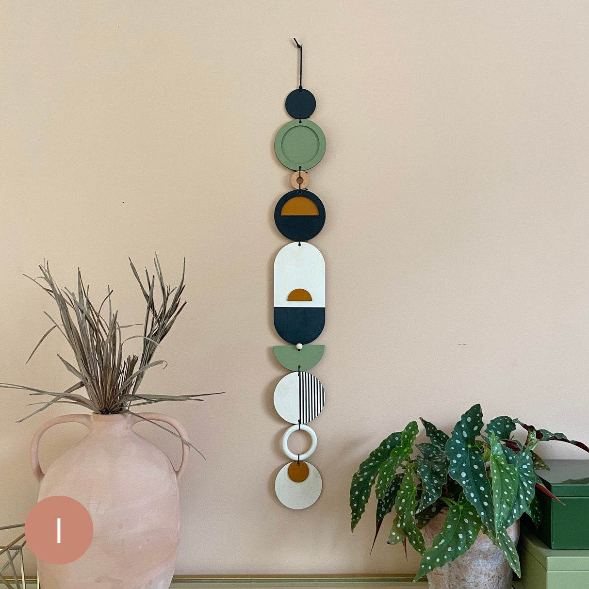 Slim Geometric Wood Wall Art | Modern Centre Piece Tapestry