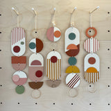 Medium Slim Geometric Wooden Wall Hanging | Home Decor