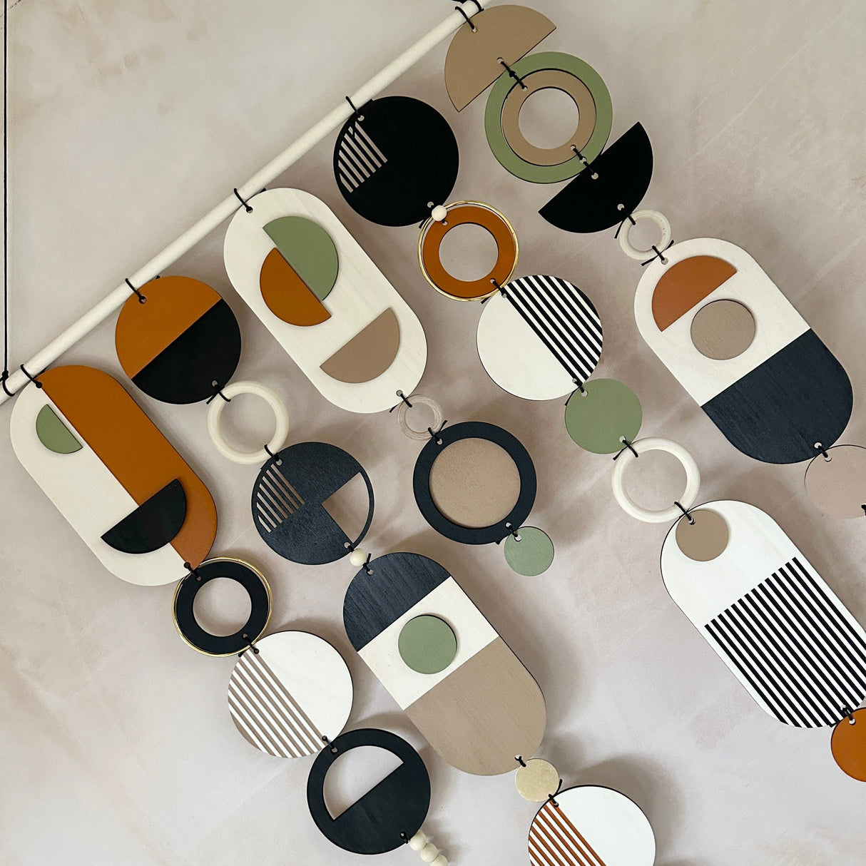 Original Geometric Wall Art | Mid‑Century Centre Piece Tapestry