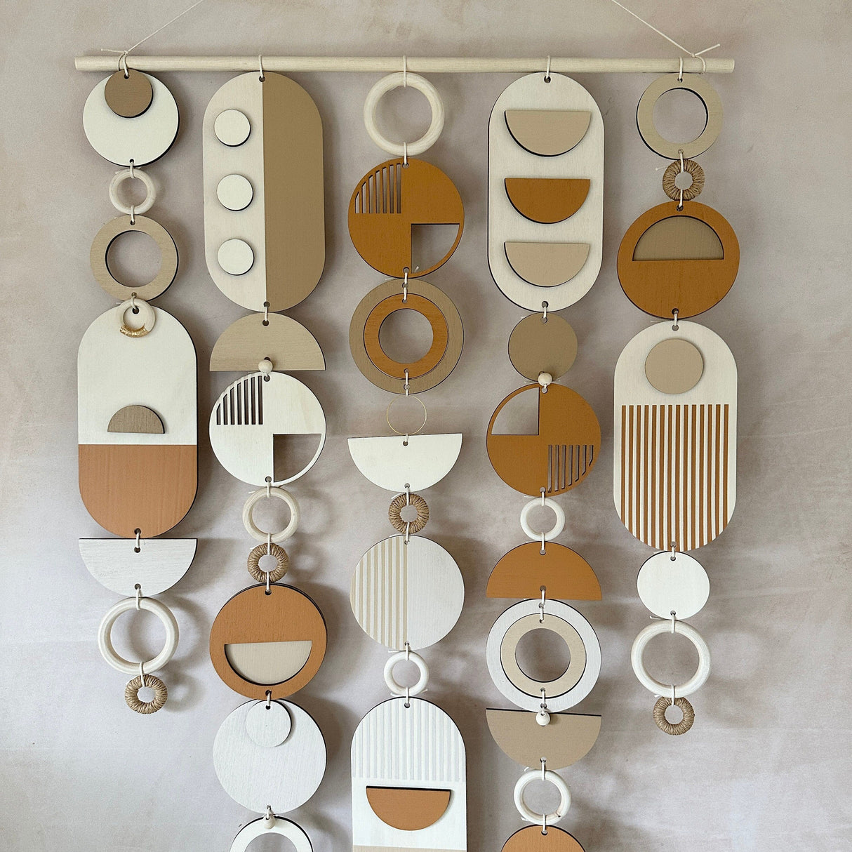Desert Sand Geometric Wall Hanging