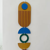 Painted African-Inspired Wall Hanging