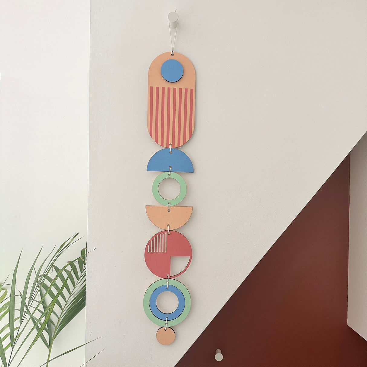 Modern Geometric Wall Art | Bright Pink Barbiecore Room Decor
