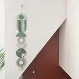 Green & Grey Geometric Wall Hanging