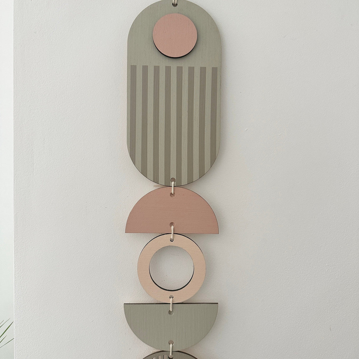 Pink & Grey Slim Wall Hanging