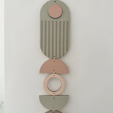 Pink & Grey Slim Wall Hanging