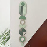 Green & Grey Geometric Wall Hanging