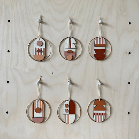 Warm Tones Small Geometric Wall Hanging