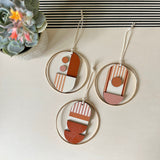 Warm Tones Small Geometric Wall Hanging